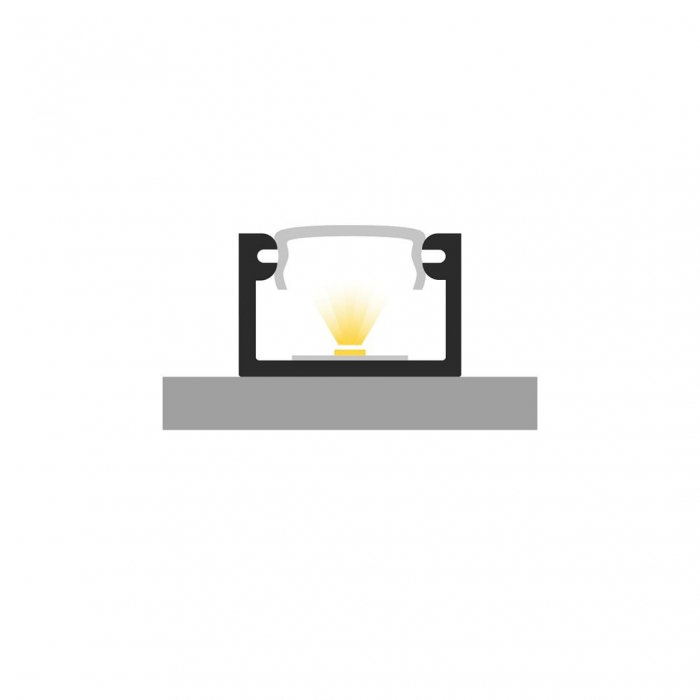 P4-2 LED Profil Eloxált Alumínium 2M [3]