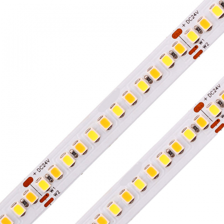 LED szalag - LED szalag 224 LED/m • 24V • 19,2W • 2700–6500K • IP20 • 1025 lm WW / 1025 lm CW • Ra80 • 10 mm