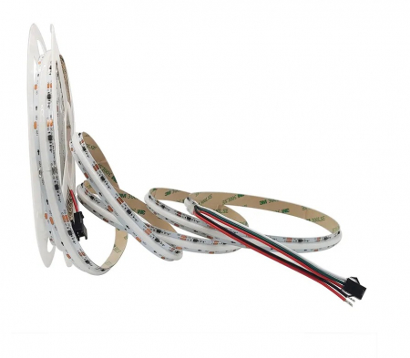 Digitális COB LED szalag 420 LED/m • 24V • 10W • RGB WS2811 IC • IP20 • 10 mm [4]