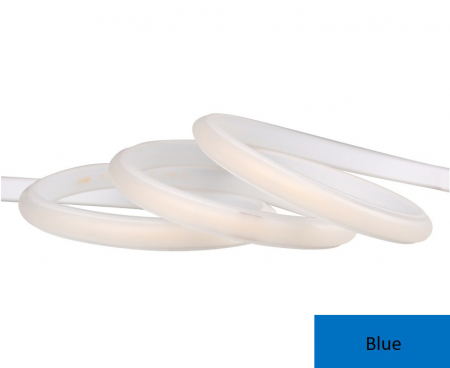 LED szalag - COB LED szalag 288 LED/m, 220V, 9W, kék fény, IP67, 600 lm, 10 mm