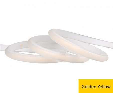 LED szalag - COB LED szalag 288 LED/m • 220V • 9W • aranysárga • IP67 • 600 lm • 10 mm