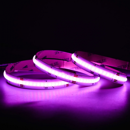 COB LED szalag 840 LED/m • 24V • 15W • RGB • IP20 • 620 lm • 10 mm [2]