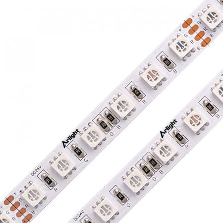 LED szalag - RGB LED szalag • 60 LED/m • 24V • 500 lm • 12W • IP20 • 10 mm