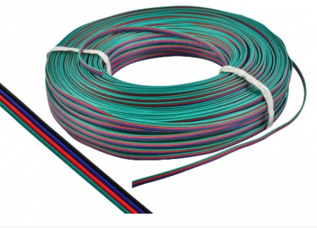 LED szalag kiegészítők - RGB LED szalag kábel 4×0,5 mm