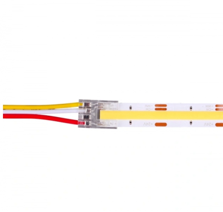 LED csatlakozók - CCT COB LED szalag csatlakozó kábellel – 10 mm, 3 pólus, 5,5 A