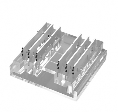 LED csatlakozók - Átlátszó 6 pólusú csatlakozó RGBCCT COB LED szalaghoz – 12 mm