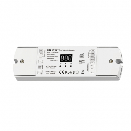 LED lépcső-/folyosóvezérlő PIR érzékelőkkel (WiFi) – digitális LED szalagokhoz – 15 A • 5–24 V DC • 960 pixel – ES-D (WT) [2]