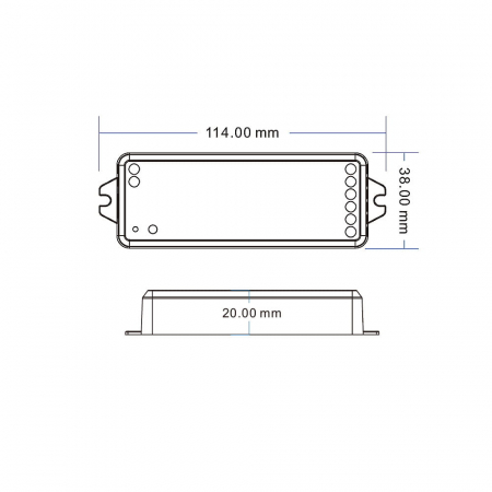 LED vezérlő – RGB+CCT – 12–24V DC – 5×3A – V5-M [2]
