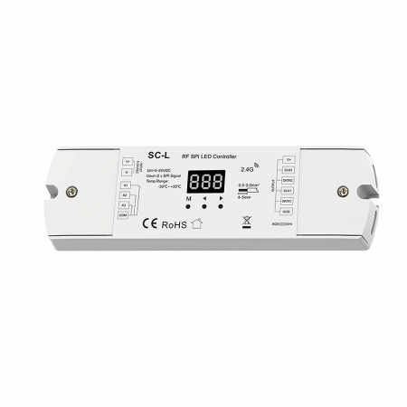 SPI LED vezérlő – digitális LED szalagokhoz – 8A, 5–24V DC – 900 pixel – SC-L [1]
