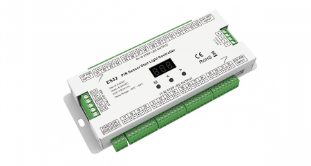 ES32 LED lépcsővezérlő két mozgásérzékelővel – 32 csatornás [2]