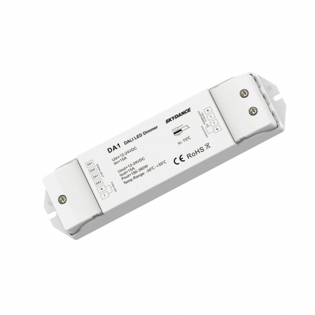 DALI sorozat - DALI LED vezérlő – Mono – 12–24V DC – 15A – DA1