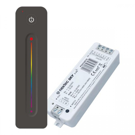 RF RGB / RGBW vezérlőrendszer - RGB LED szalag távirányító készlet – 12–24 V, 2,4 GHz
