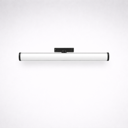 Mágneses sín 5 mm - Mágneses LED cső lámpa fekete színben, 24V DC, 9W, 3000K, 875 lm, 180°, RA90, L300 mm