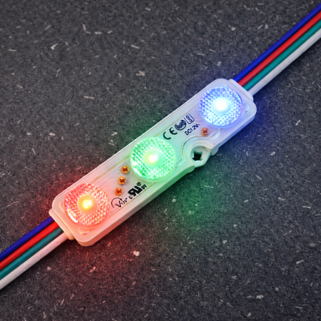 LED modulok - Modul LED  RGB 12V • 0.72W • 170° • IP68