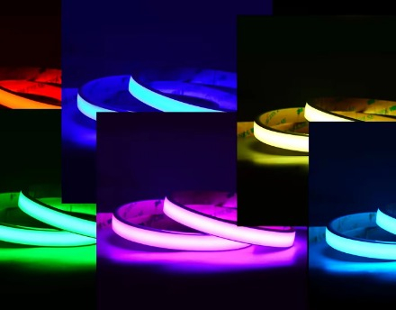 Neon LED 10x4mm - COB LED Neon 12×4 mm • 24 V • 15 W • RGB • IP67 • 2200–2400 mcd