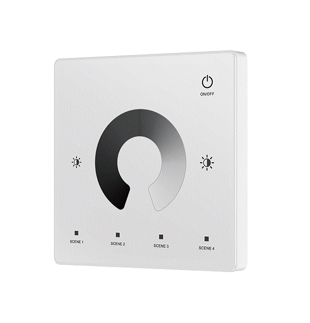 RF Mono vezérlőrendszer - Fali LED vezérlőpanel – Mono – 1 zóna – 3 V – TW1(W)