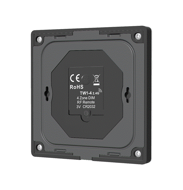 Fali LED vezérlőpanel – Mono – 4 zóna – 3 V – TW1-4(B) [1]