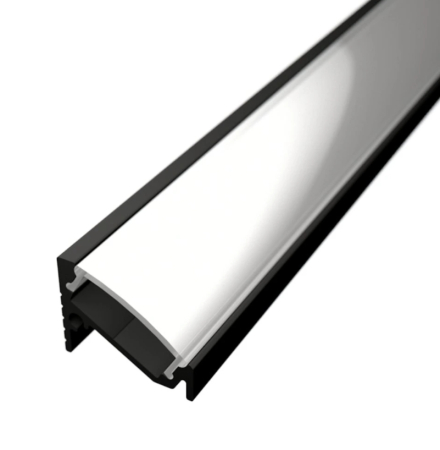 Profil LED sarok 6 - LED profil 2m hosszú – Sarok 6, fekete