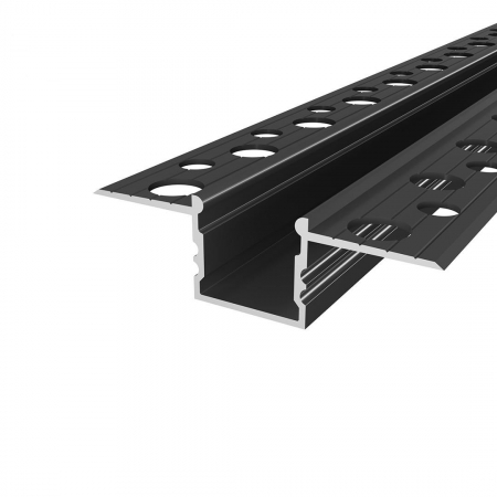LED PROFIL - GK18-3 LED alumínium profil – fekete – 2 m