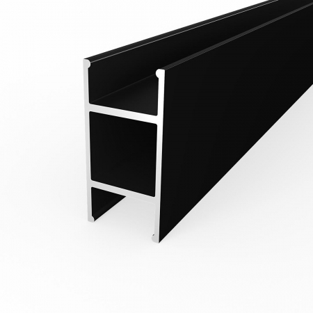 Profil LED P13-10 falra szerelhető - P13-10 LED profil fekete alumínium 2 m