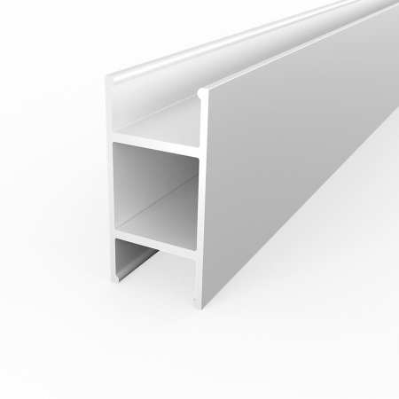 Profil LED P13-10 falra szerelhető - P13-10 LED profil fehér alumínium 2 m