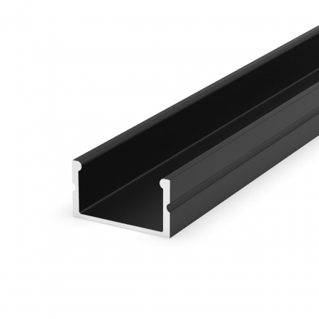 Profil LED P13-2 felületre szerelhető - P13-2 LED profil fekete alumínium 2 m