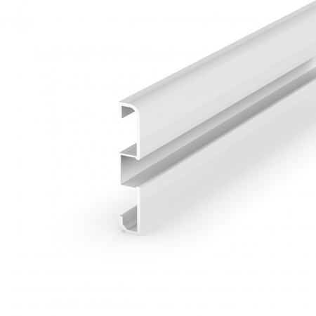 Profil LED P15-1 fali szegélyléc - P15-1 LED profil fehér alumínium 2 m