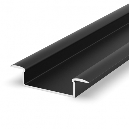 Profil LED P14-1 Süllyesztett - P14-1 LED profil fekete alumínium 2 m