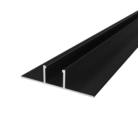 LED PROFIL - P17-1 LED profil fekete alumínium 2 m