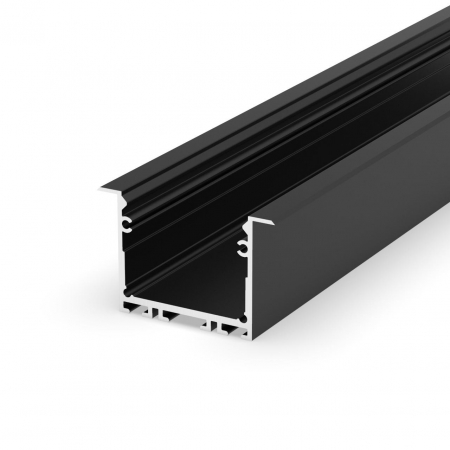 Profil LED P22-1 - LED profil P22-1 – Fekete alumínium, 2 m