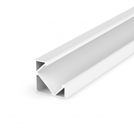 LED PROFIL - P3-1 fehér alumínium sarok LED profil – 2 m