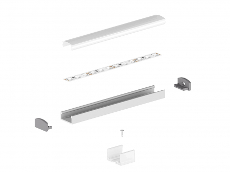 P4-1 fekete alumínium LED profil 2 m [3]