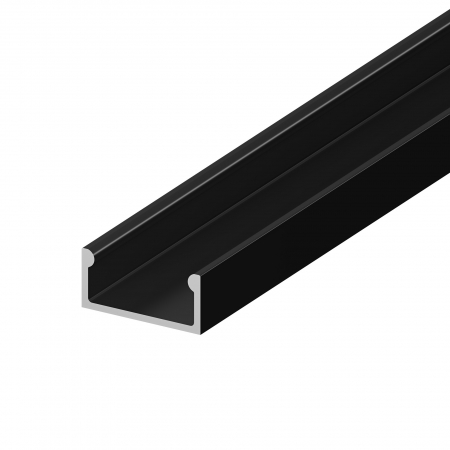 LED PROFIL - P4-1 fekete alumínium LED profil 2 m