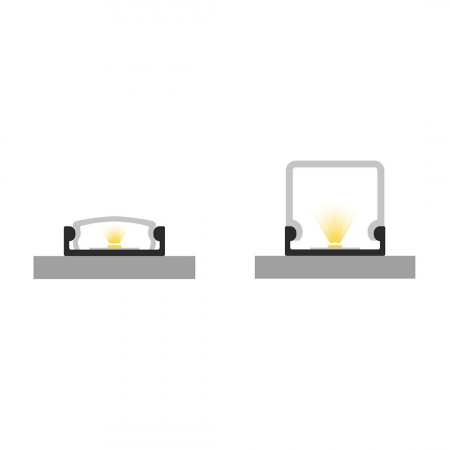 P4-3 LED Profil Fekete Alumínium 2M [2]