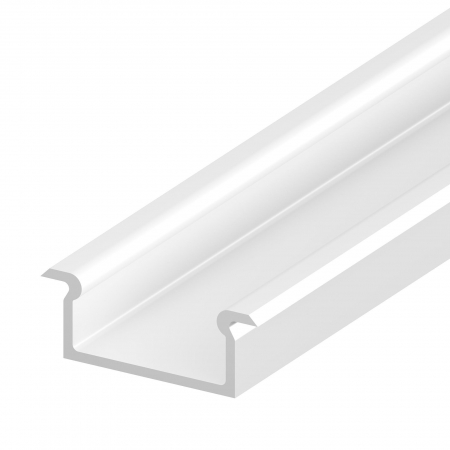 Profil LED P6-5 Süllyesztett - LED profil P6-5 – Fehér alumínium, 2 m