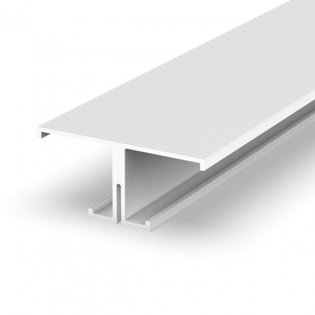 Profil LED P9-1 falra szerelhető - P9-1 LED Profil Fehér Alumínium 2M