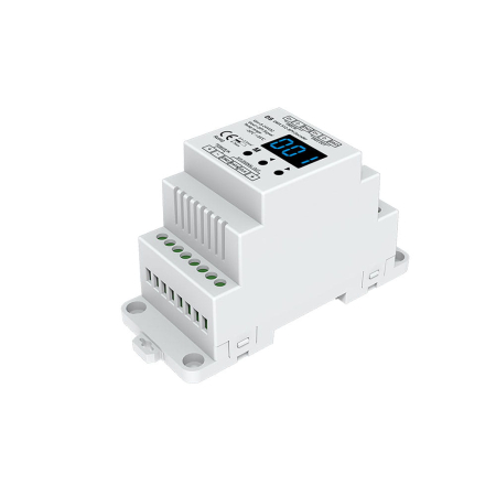 DMX512 sorozat - SPI LED vevő (DMX512) – RGB – digitális LED szalagokhoz – 8A, 5–24V DC – DIN sínre szerelhető – DS(W)