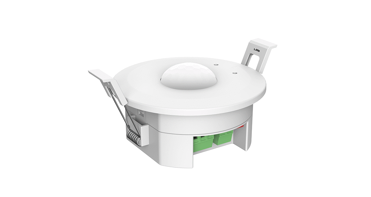 Süllyesztett mennyezeti PIR mozgásérzékelő (120°) – 230 V • 900 W – 0/1–10 V kimenet + RF 2,4 GHz – EH-R [1]