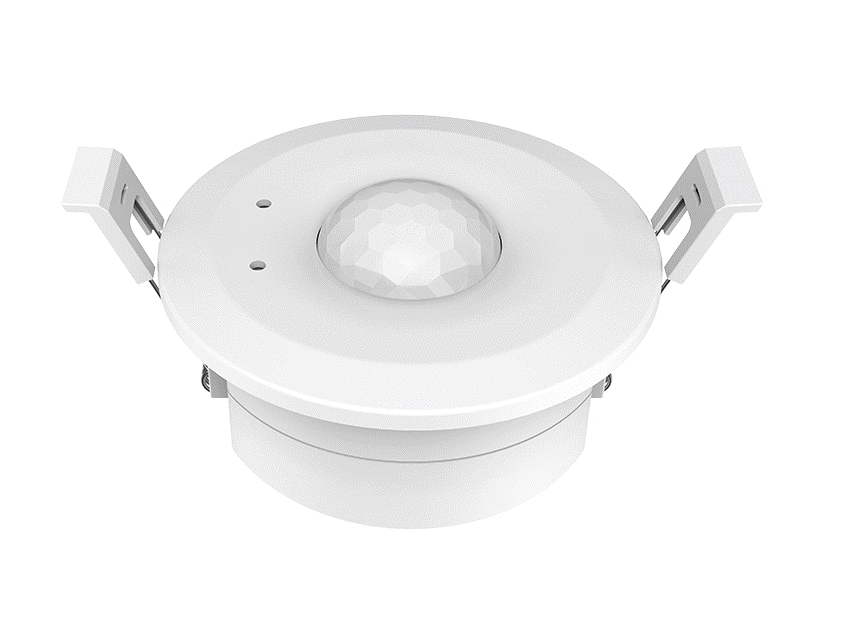 LED szalag vezérlők - Süllyesztett mennyezeti PIR mozgásérzékelő (120°) – 230 V • 900 W – 0/1–10 V kimenet + RF 2,4 GHz – EH-R