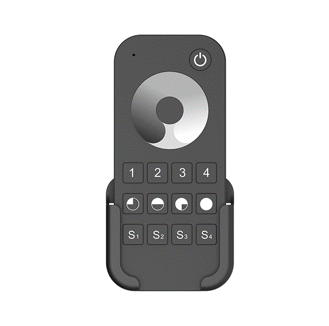 RF Mono vezérlőrendszer - LED távirányító – Mono – 4 zóna – RT6