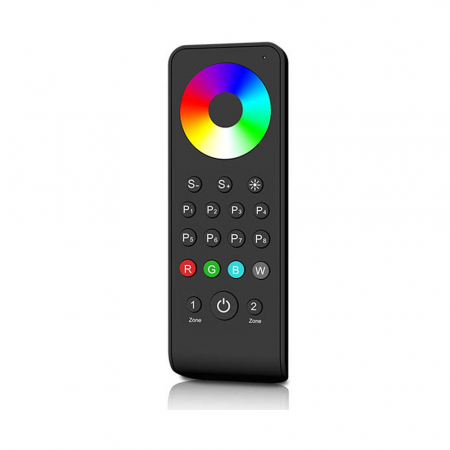 RF RGB / RGBW vezérlőrendszer - LED távirányító – RGB / RGB+W – 2 zóna – RS3