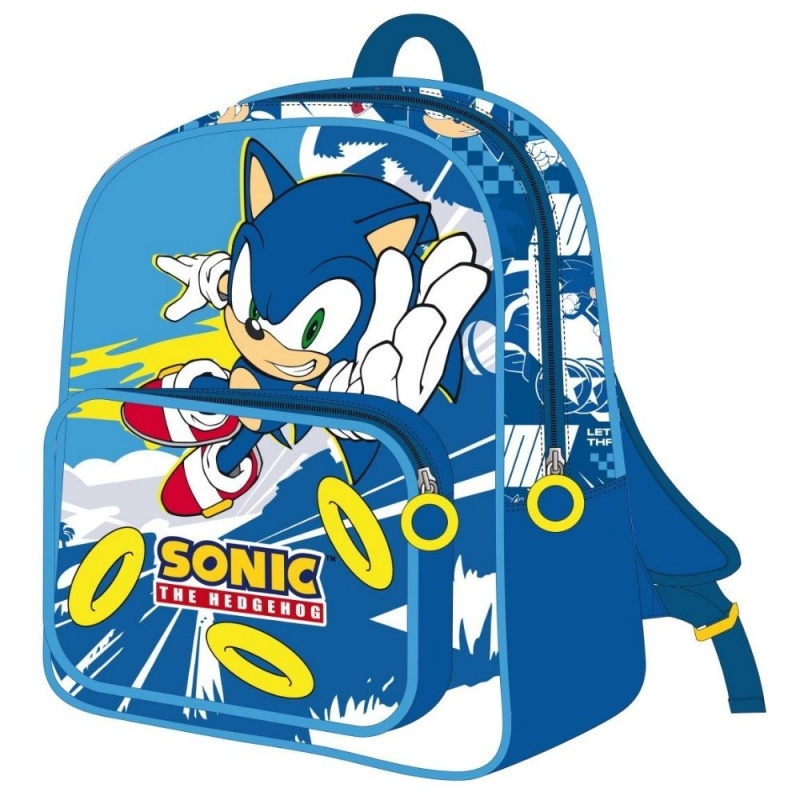 Ghiozdan gradinita Cerda Sonic, 25cm, 2 compartiment, 25x30x12cm, 629309 [2]