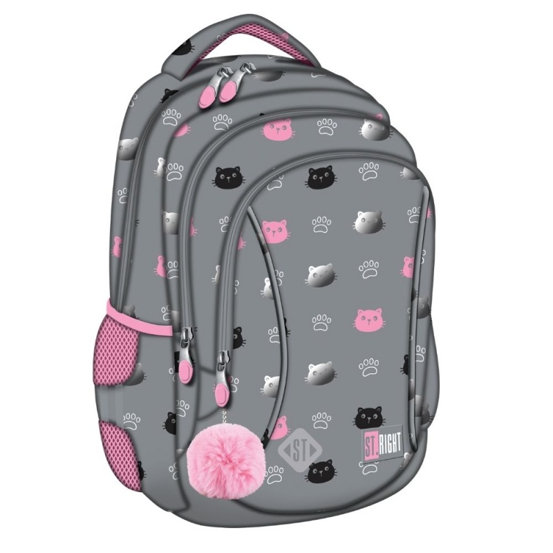 Ghiozdan St.Majewski St.Right Kitty Paw BP26, 39cm, 3 compartimente, 697920 [2]