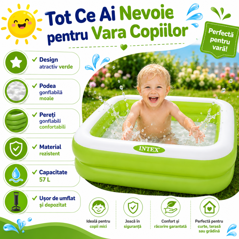 piscina-patrata-pentru-copii-intex-verde-86x86x25cm [2]