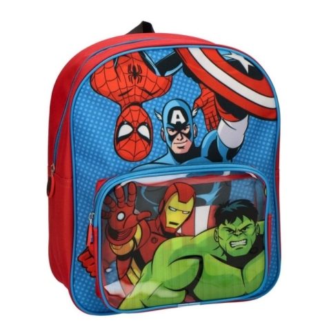 Ghiozdane scoala - Ghiozdan gradinita Cerda Avengers, 25cm, 2 compartiment, 25x30x12cm, 629286