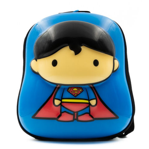 Ghiozdane scoala - Ghiozdan gradinita Ridaz DC Justice League Superman, 35cm, 1 compartiment, 3D, albastru, 91104W