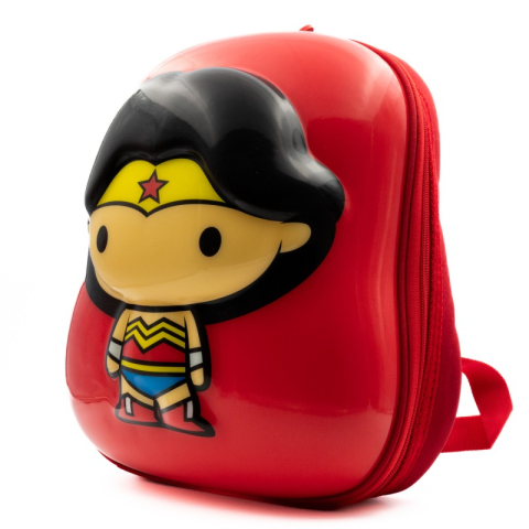 Ghiozdan gradinita Ridaz DC Justice League Wonder Woman, 35cm, 1 compartiment, 3D, rosu, 91105W [1]