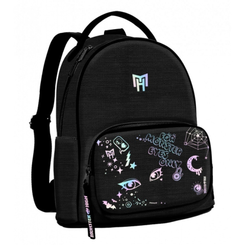 Ghiozdan Starpak Monster High, 28cm, 1 compartiment, negru, 518385 [1]