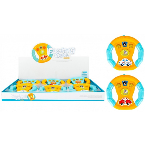 Jucarii pentru bebelusi - Jucarie volan educational MegaCreative Steering Wheel, 471074, 14x13cm, necesita 2 bat. 1, 5VAAA