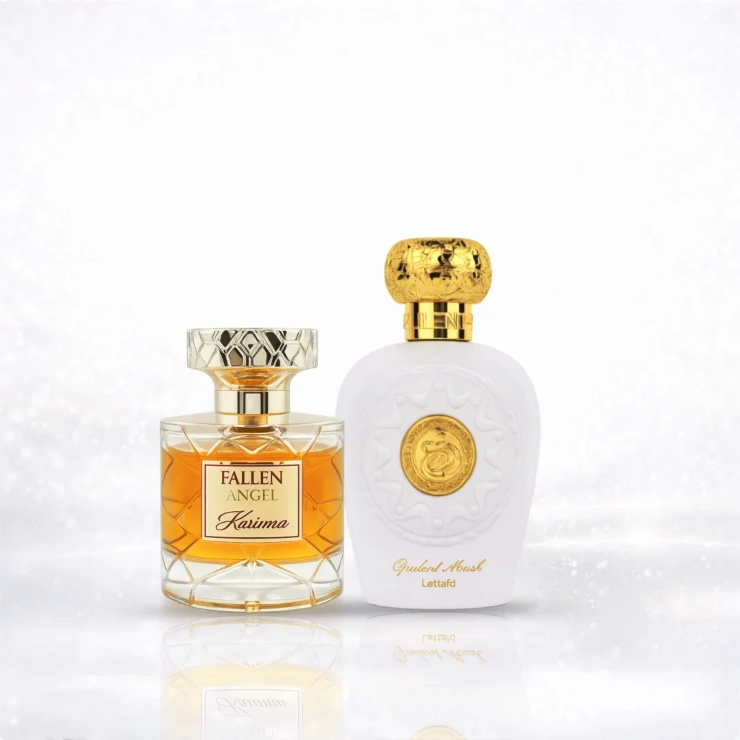 Parfumuri femei - pachet-2-parfumuri-fallen-angel-asten-opulent-musk-lattafa-100ml